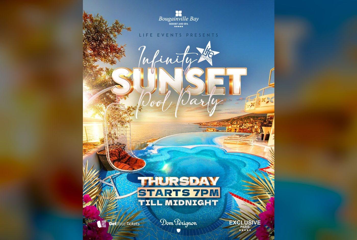 Infinity Sunset Pool Party